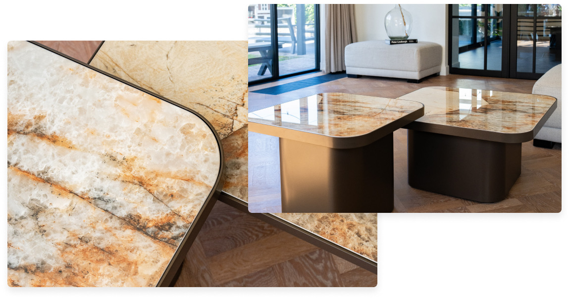 Keramische salontafel set Dubai