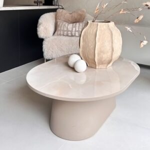 Keramische salontafel halfrond eqone
