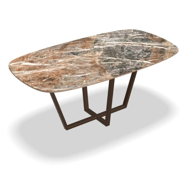 Keramische eettafel deens ovaal Mountain peak