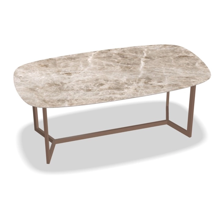 Keramische eettafel qatar deens ovaal