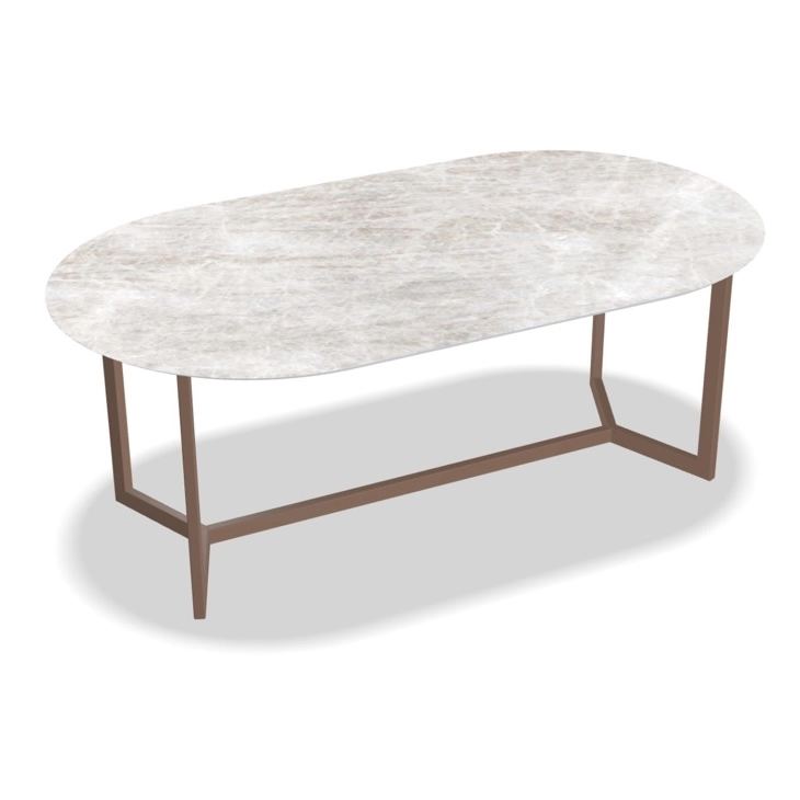 Keramische eettafel halfrond qatar