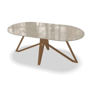 Keramische eettafel halfrond Vancouver