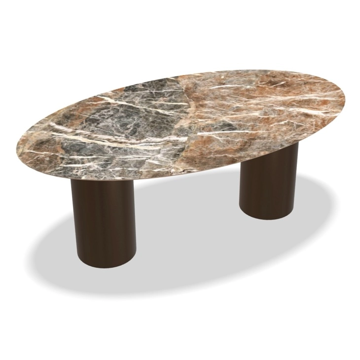 keramische eettafel ovaal cilinder