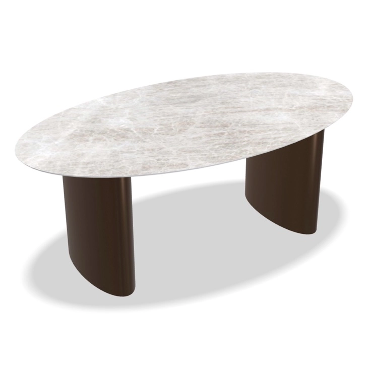 Keramische eettafel Ellipse ovaal
