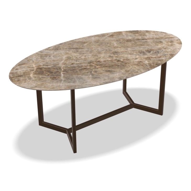 Keramische eettafel ovaal qatar