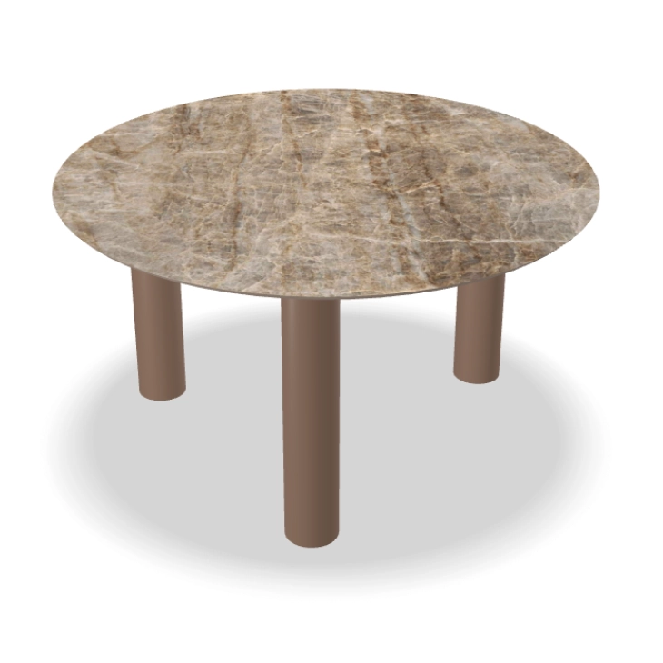 Keramische Eettafel Ronde Poot